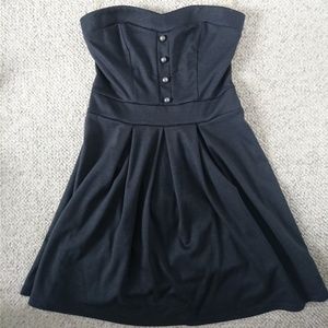 Strapless Gray Dress